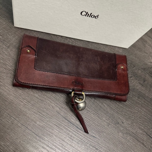 Chloe Dark Brown Leather Wallet - Picture 2 of 7